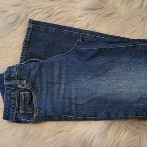 Gap Distressed Girlfriend Jeans Girl's Size 12 With Adjustable Waist